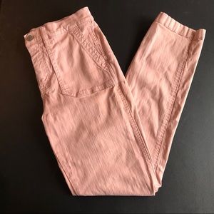J. Crew Vintage Straight Cargo Jeans Pink 27T